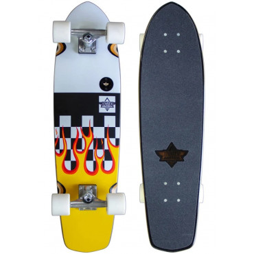 DUSTERS cruiser Flames yellow/white 7,9" Complete 