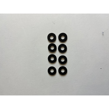 PARIS drop through washer black 8 stück set 