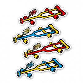 BLACK LABEL sticker Crutch assorted