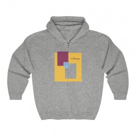 LOADED Block Hooded zip Sweater M grey